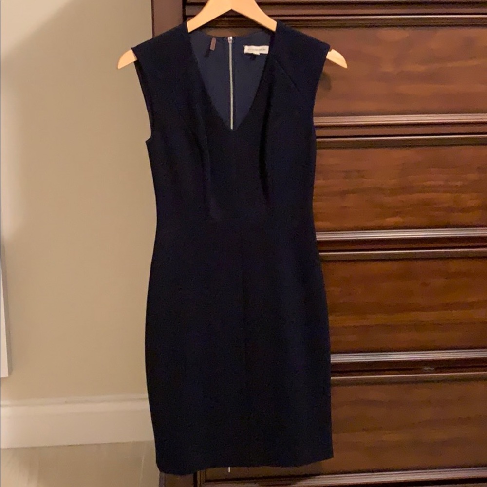 Rebecca Taylor sheath dress navy size 0
